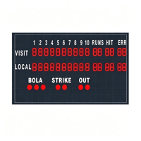 Tableau d'affichage LED pour le baseball, pour les compétitions en plein air et les stades
