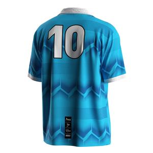 Camiseta de Fútbol con Cuello en V, Paneles de Secado Rápido, Zonas Transpirables y Materiales Personalizables para Calentamiento - Product Image 3