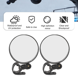 กระจกมองหลังมอเตอร์ไซค์แบบขายส่ง มุมกว้าง โค้งเว้า ปรับได้ 360 องศา - Product Image 5