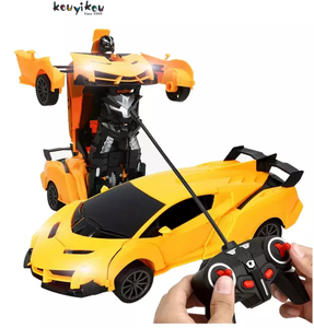 KYK Juguetes Para Ninos <span class=keywords><strong>2023</strong></span> télécommande voiture Transformation à un bouton Radio véhicule voiture Robots jouet pour enfants - Product Image 2