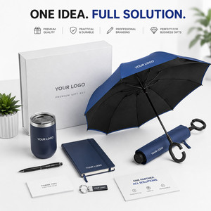 Custom Logo Double Layer Inverted Reverse <b>Umbrella</b> C-Shape Handle Windproof Self-Standing <b>Large</b> <b>Umbrella</b> for Rain Car Travel - Product Image 6