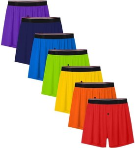 Men's Boxer Briefs Bamboo <strong>Rayon</strong> Breathable and Cool Men's Boxer Shorts with Button Fly - Product Image 1