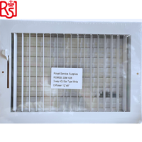 Pièces de système CVC, persiennes en aluminium résidentielles, retour d'air, alimentation, grilles de plafond, diffuseurs d'air et évents de toit d'évacuation