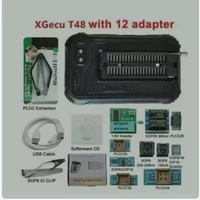 Dernière Génération : Programmeur Universel Original T48 TL866II Plus, Kit Complet d'Adaptateurs, Clip IC, Programmeur Flash EPROM Haute Vitesse, Graveur NAND EMMC