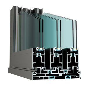 Portes coulissantes à trois rails Sleek Astral Ultra 128 Series en aluminium de 2,0 mm avec verre isolant pour plans ouverts - Product Image 3