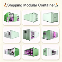 Tienda Modular en Contenedor de Rápida Construcción, Tienda Minorista Personalizada para Centros Comerciales, Tienda de Conveniencia en Contenedor Prefabricado de 20 pies para Pequeñas Empresas