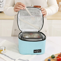 Sac d'isolation thermique épaissi en film d'aluminium coloré sac isotherme portable pour boîte à lunch extérieure