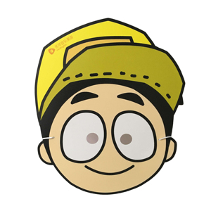 Maschera del cartone della carta del partito animale del fumetto <span class=keywords><strong>di</strong></span> stampa completa <span class=keywords><strong>di</strong></span> logo su ordinazione - Product Image 6