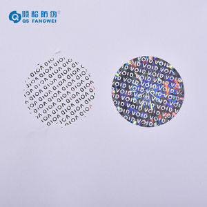 Nouvel autocollant holographique de sécurité anti-effraction personnalisé, imperméable, en vinyle, <span class=keywords><strong>pour</strong></span> ordinateur, caméra, téléphone portable - Product Image 4