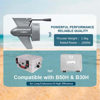Propulseur électrique RS H01 avec batterie lithium grande capacité B50H, moteur brushless haute poussée, étanche et portable pour SUP