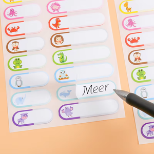 Gran oferta, vinilo autoadhesivo, logotipo de PVC, pegatina decorativa con <span class=keywords><strong>nombre</strong></span>, impermeable para <span class=keywords><strong>niños</strong></span>, papelería escolar para estudiantes y <span class=keywords><strong>niños</strong></span> - Product Image 2