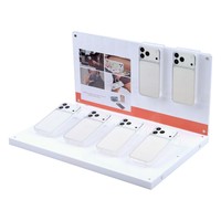 Support d'affichage en acrylique en forme de L pour coques de téléphone portable et écouteurs Bluetooth avec affichage numérique personnalisé