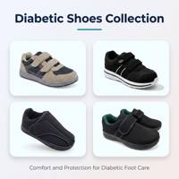 Chaussures orthopédiques post-opératoires OEM larges, réglables, légères, respirantes, antidérapantes et confortables pour diabétiques