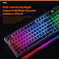 Clavier de jeu sans fil tri-mode en gros 2.4G BT Filaire RGB à membrane silencieux pour ordinateur Batterie 2000mAh Personnalisé OEM ODM