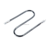 230V 2000W Double Tube IR Radiateurs Quartz En Fiber De Carbone Infrarouge Élément De Lampe Chauffante pour Tunnel Four De Séchage