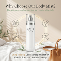 Brume Corporelle Personnalisée à Marque Privée, Parfum Végétal Doux, Longue Durée, Format Voyage, pour Femme