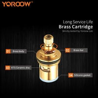 Robinet de lavabo thermostatique à cartouche en laiton monotrou de haute qualité moderne Mitigeur avec matériau en zinc
