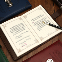 Usine personnalisé cahier d'affaires officel couverture rigide journal livre de luxe haut de gamme mot de passe serrure laiterie