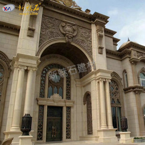 Nuevas columnas romanas Magic Stone Grc con pintura de color, molduras de cornisa de imitación de piedra sin pintura para decoración exterior de hoteles. - Product Image 1
