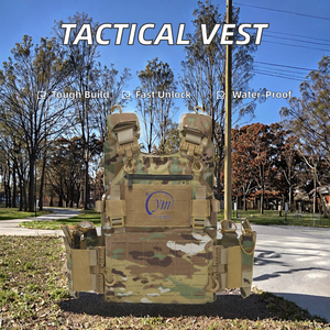 سترة تكتيكية مقاومة للماء من النايلون/أكسفورد من تاكسويل، حامل لوحة سريع التحرير للتدريب، نظام مولي للحماية الشخصية في الهواء الطلق - Product Image 2