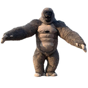 Inflatable गोरिल्ला मस्कोट पोशाक क्रिसमस कार्यक्रम प्रचार वयस्क राजा कोंग सूट हेलोलीन कार्निवल प्लश फरी पशु संगठन - Product Image 3