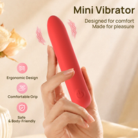 SacKnove Jouet sexuel pour adultes, mini vibromasseur portable en silicone entièrement rechargeable par USB, 10 vitesses, vibromasseur à balles pour femmes