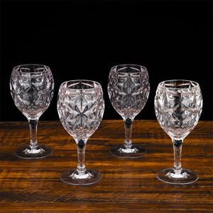 Food Grade Shatterproof Thickened Acrylic Diamond <b>Crystal</b> Red Wine Whiskey Brandy Shot <b>Glass</b> <b>Glasses</b> - Product Image 3