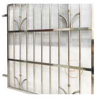 Dernières fenêtres en métal antivol conception maison anti-cambrioleur grille fenêtre en fer forgé de Foshan