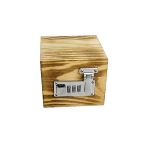 Caja de Almacenamiento de Madera con Cerradura, Organizador de Joyas de Madera Maciza con Tapa Abatible y Cerradura, Caja de Escritorio Hecha a Medida - Product Image 5