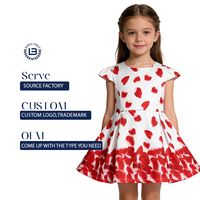 Robe d'été décontractée pour filles, longueur genou, imprimée sur mesure, sans manches, 100 % polyester, haute qualité, vente en gros, vêtements élégants