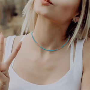 Nuevo y exquisito collar de piedras preciosas facetadas pequeñas para mujer, joyería hecha a mano, collar con cuentas de cristales curativos para regalos de vacaciones - Product Image 6