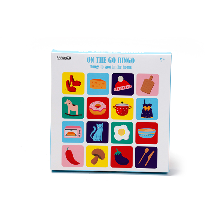 Family Fun Cardboard Professional Bingo Game Learning Activities Board Game Set Box