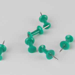 Green T-shaped Thumb Tacks Plastic <b>Wall</b> <b>Nails</b> For Photo Display DIY Fixing - Product Image 1