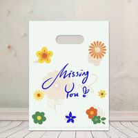 Sacs personnalisés en gros avec logo, sacs de shopping en plastique imperméables en tissu, sacs de shopping en plastique découpés avec poignée