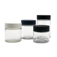 Paquetes Cali a prueba de olores 1oz 2oz 3oz 4oz 5oz 6oz 8oz 18oz Frascos de vidrio resistentes a los niños Botellas Frasco de vidrio a prueba de niños personalizado 3,5g