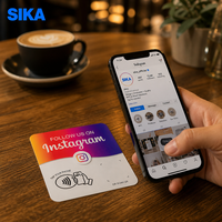 Cartes de contrôle d'accès programmables SIKA PVC personnalisées avec code QR, cartes NFC intelligentes pour petites entreprises