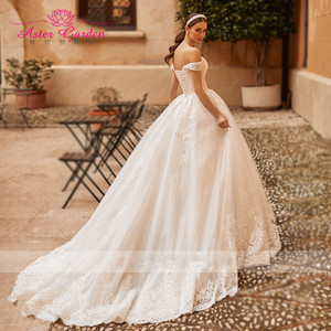 Robe de mariée Aster Garden Princess 2025, élégante, col cœur, mariée, broderie perlée, dentelle, robe de mariée en A, robe de mariée - Product Image 2