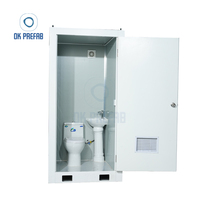 Toilettes d'urgence portatives préfabriquées mobiles Offre Spéciale, toilettes chimiques en acier, toilettes portatives mobiles pour la construction