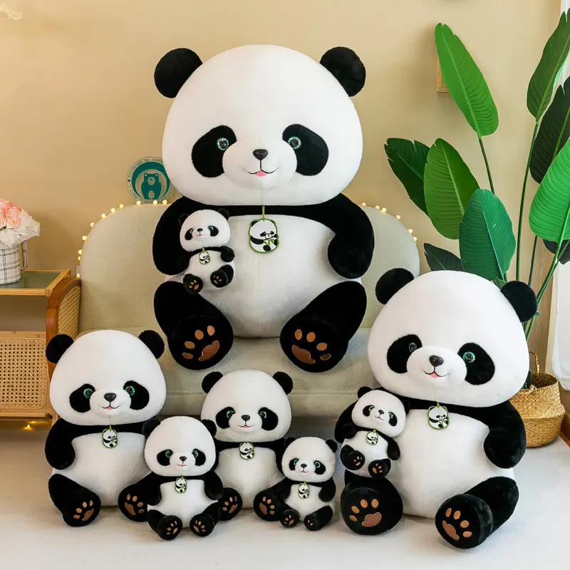 Yanxiannv juguetes de tendencia 2023 tela suave animales de peluche mini juguetes de peluche animal Panda muñeca peluche Panda almohada