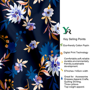 Tessuto in Cotone Traspirante Stampato per Quilting, <span class=keywords><strong>Micro</strong></span>-Florale Pastello, Chintz Ecologico in Popeline Pettinato per Artigianato e Giocattoli per Bambine - Product Image 5