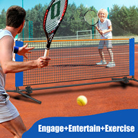 Accessoires de filet de pickleball multifonctionnels pour enfants, motifs personnalisables, cadre métallique portable et détachable, pour le tennis