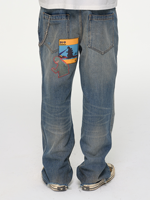 Jeans pour hommes en gros, fabricant OEM ODM, personnalisation, pantalons en denim déchirés à jambe droite, streetwear, fournisseur d'usine, prix d'achat en gros
