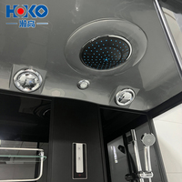 HOKO 4mm Style verre trempé pour salle de bain avec fonction de massage Cabine de douche avec plateau en acrylique vapeur