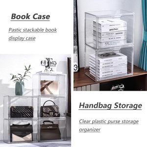Stackable Clear Sneaker Storage Organizer Magnetic Shoe Display Case Acrylic Box for Shoes - Product Image 4