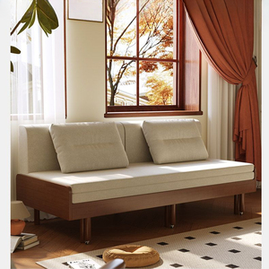 Sofá <span class=keywords><strong>Cama</strong></span> Extraíble Multifuncional con Estructura de Madera Maciza, Sofá <span class=keywords><strong>Cama</strong></span> Extensible, Muebles Ahorradores de Espacio para Apartamentos Pequeños - Product Image 2