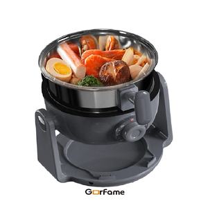 Dernière économie d'énergie multicuiseur 2L Mini cuiseur portable compact adapté pour les voyages en plein air <span class=keywords><strong>Camping</strong></span> RV Faire bouillir Air Fryer Grill - Product Image 1