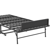 Base de lit pliant en métal moderne pour lit simple ou queen, lit double gain de place avec cadre métallique simple