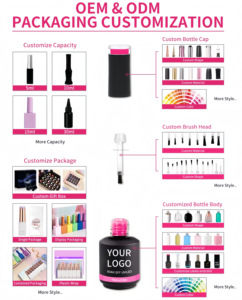 Kit Professionnel de Vernis à Ongles en Gel 15ml, Résine Sans HEMA, Couche de Finition, Certifié, Vernis Gel UV Néon Pailleté - Product Image 4