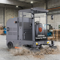 Balayeuse de sol électrique sans fil CleanHorse M7 Road Street, de haute qualité, à batterie, à 4 brosses, pour les aéroports