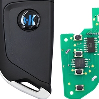Clé de voiture universelle KEYDIY B21-3 série B à 3 boutons, télécommande ABS noire, Mercedes Benz Chevrolet KD900+ URG200